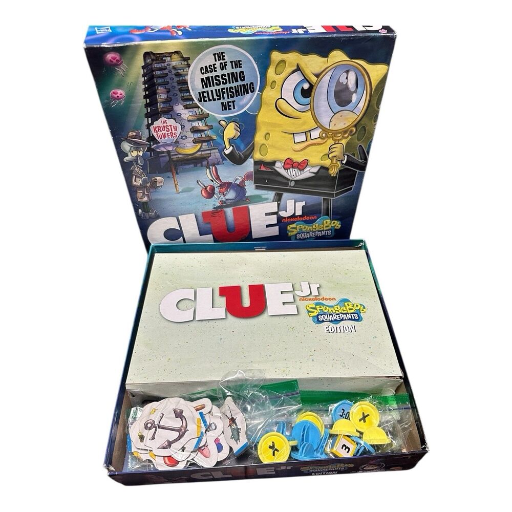 SpongeBob SquarePants Edition Clue Jr. Game Nickelodeon Hasbro